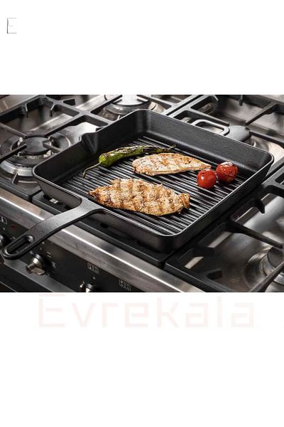 Tantitoni Evrekala Square Grill Pan Iron Cast 25 Cm Evrekala