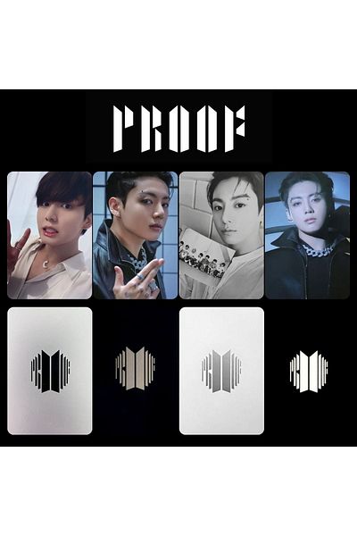 Kpop Dünyasi Bts Jungkook ''proof'' Album Card Set