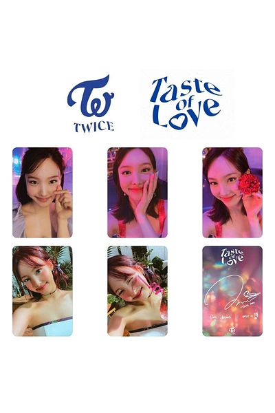 Kpop Dünyasi Twice Nayeon ''Taste Of Love'' Autographed Album Card Set