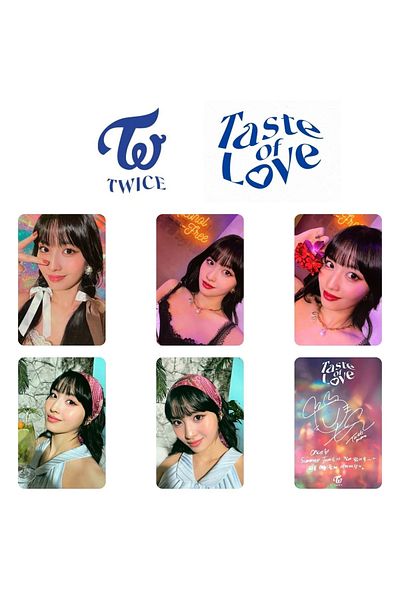 Kpop Dünyasi مجموعة بطاقات ألبوم موقعة من Twice Momo "Taste Of Love".