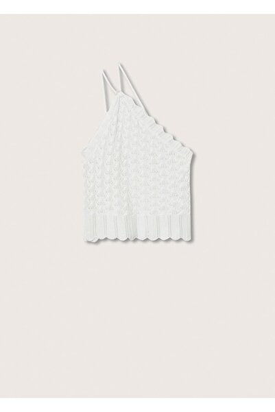 MANGO Woman Kurz geschnittene Strickbluse