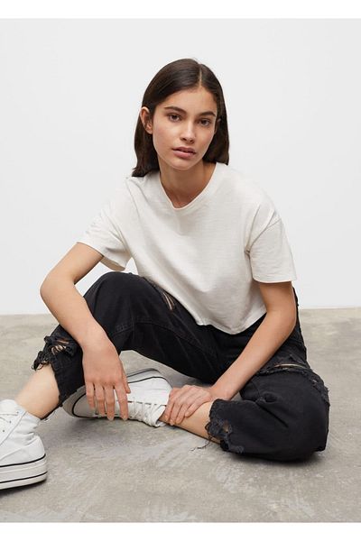 Mango Teen Black Jeans for Kids