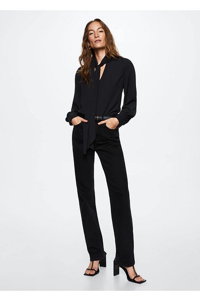 MANGO Woman Flowy Lace Blouse