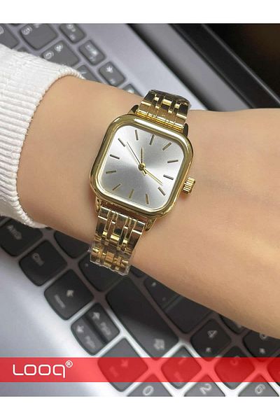 LOOQ Retro Cord Minimal Women's Wristwatch
