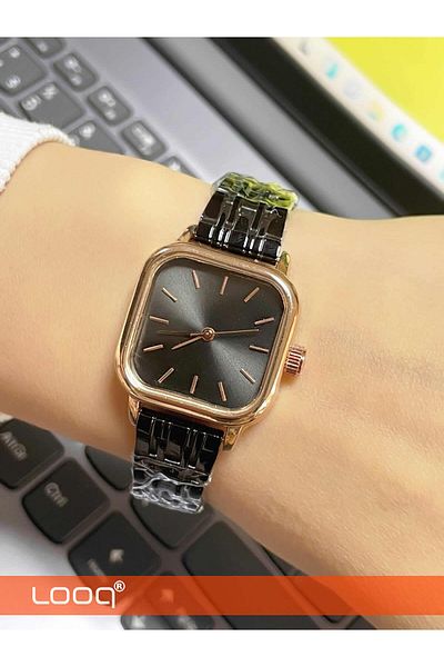 LOOQ Retro Cord Minimal Women's Wristwatch