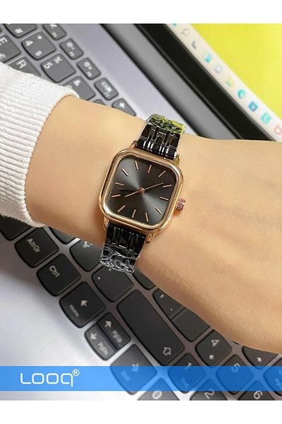 LOOQ Retro Cord Minimal Women's Wristwatch
