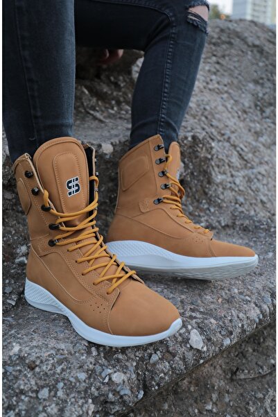 SBronze Bronze S600 Bağcıklı Camel Sarı Boksör Unisex Spor Postal Bot
