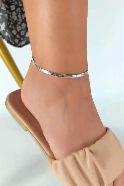 CASELN خلخال سلسلة إيطالية فضية