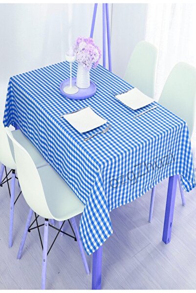 perlina home خيارات مفرش المائدة باللون الأزرق الداكن بنمط منقوش (العرض × الطول)