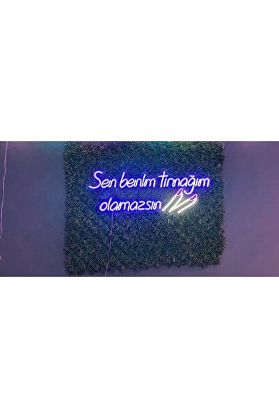 dekoraven Sen Benim Tırnağım Olamazsın Yazı Neon Led Tabela Güzellik Merkezi ...