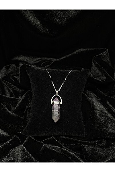 Nobland أميترين الحجر الطبيعي قطع قلادة