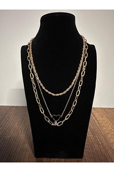 CHARM Triple Gold Necklace
