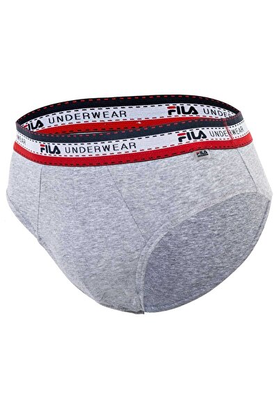 FILA Herren Slip, 4er Pack - Briefs, Logobund, Cotton Stretch, einfarbig