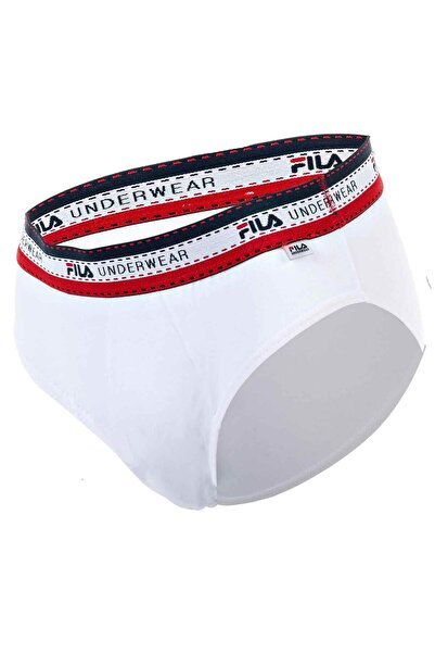 FILA Herren Slip, 4er Pack - Briefs, Logobund, Cotton Stretch, einfarbig