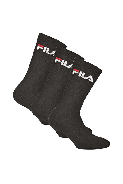 FILA Uniseks Çorap 3 Çift - Tenis Çorabı, Mürettebat Çorap, Frottee, Spor, Lo...
