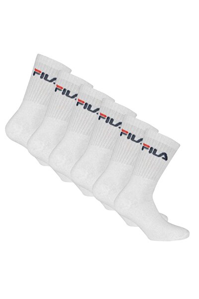 FILA Unisex Socken, 6er Pack - Crew Socks, Frottee, Tennis, Sport (2x 3 Paar)