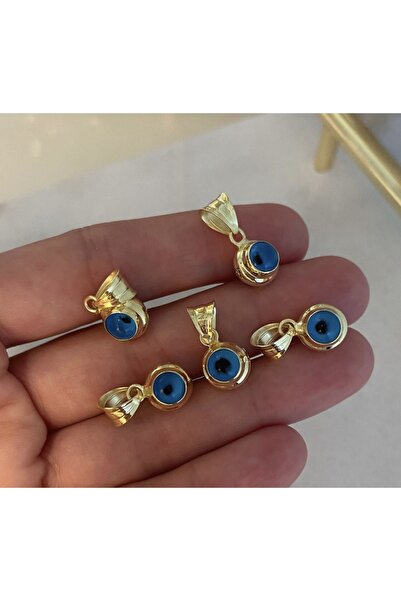 emy by emel luxury silver jewelry Nazar Boncuklu Kolye Ucu Altın Kaplama 925 ...