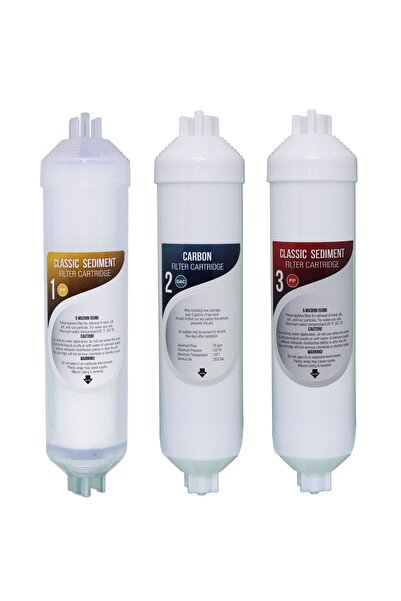 AQUA BELLA Kapalı Kasa Su Arıtma Cihazı 12'' Inline Toptan Filtre 25 Takım