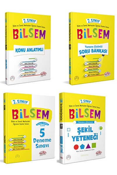 Editör Yayınevi Bilsem 2.sınıf Set
