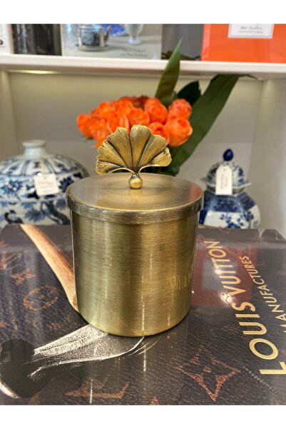 Dekordan House Yaprak Kapaklı Mumluk