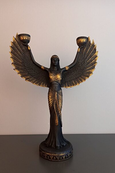 Euro Decora Isis Şamdan Mumluk Süs Hediyelik Eşya Biblo Ev Ve Ofis Dekoru