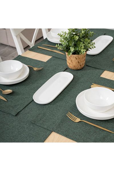 TOSHE 2-Piece Aria Fabric Decorative American Service