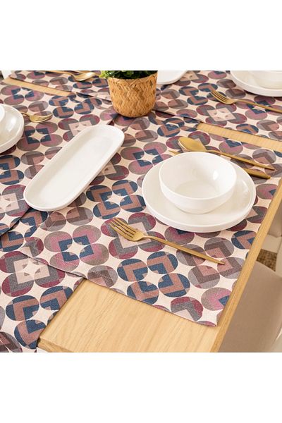 TOSHE 2-Piece Aria Fabric Decorative American Service