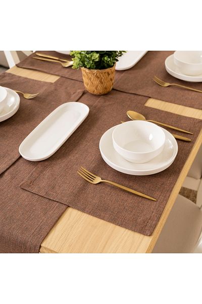 TOSHE 2-Piece Aria Fabric Decorative American Service