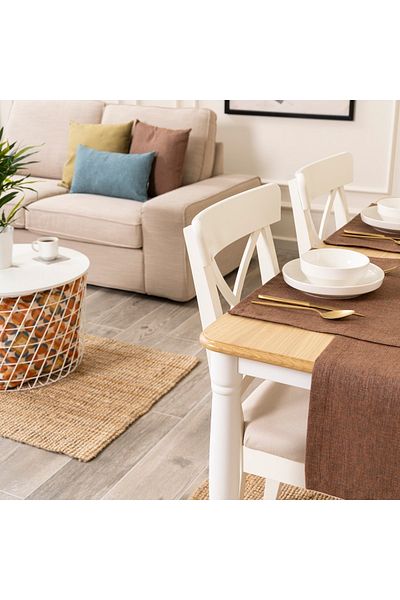 TOSHE 2-Piece Aria Fabric Decorative American Service