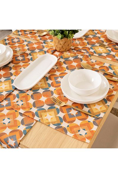 TOSHE 2-Piece Aria Fabric Decorative American Service