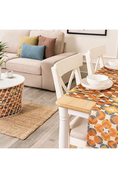 TOSHE 2-Piece Aria Fabric Decorative American Service