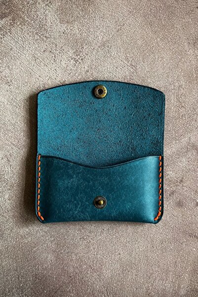 Safir Leather Italian Pueblo Minimal Leather Card Holder
