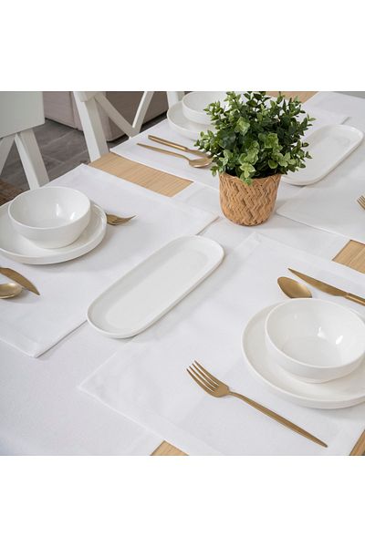 TOSHE 2-Piece Aria Fabric Decorative American Service