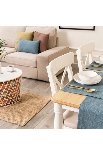TOSHE 2-Piece Aria Fabric Decorative American Service