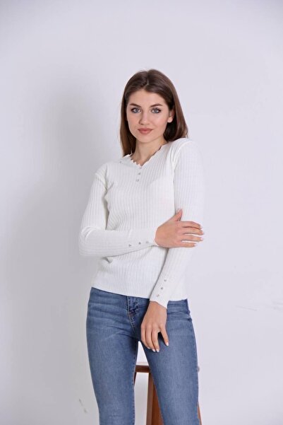 Arabul Triko Ladder Collar Knitwear