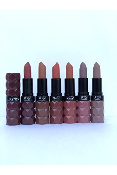 AİLY COSMETİCS Rose Matte Lip Stick 6'lı Ruj Serisi
