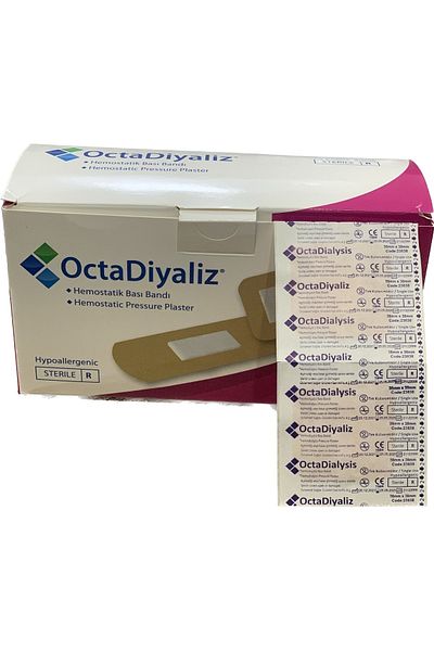 OCTADİALYSİS Hemostatic Base Band 38x38 mm 180pcs
