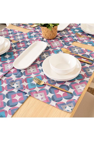 TOSHE 2-Piece Aria Fabric Decorative American Service