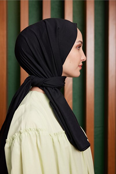 Gülsoy شال نسائي ناعم ومريح باللون الأسود - 05