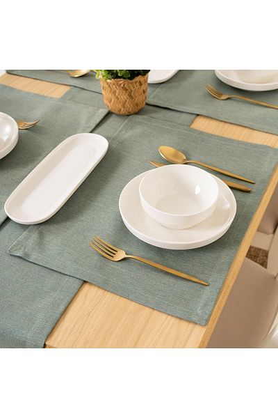TOSHE 2-Piece Aria Fabric Decorative American Service