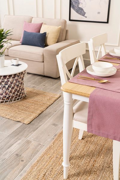 TOSHE 2-Piece Aria Fabric Decorative American Service