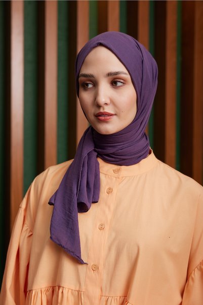 Gülsoy Women's Soft Comfy Shawl Plum - 07