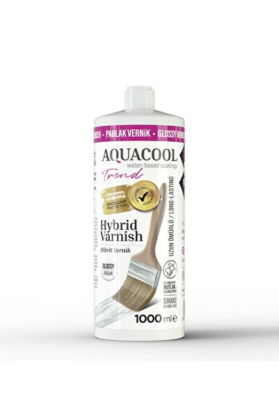 Aquacool Trend Hybrid Varnish Boya Su Bazlı Hibrit Vernik Parlak 1000 ml