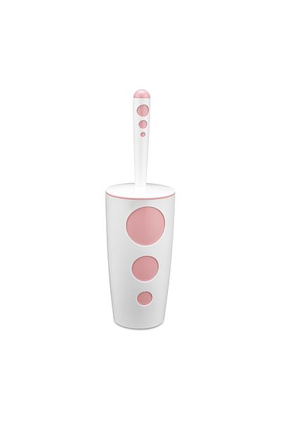 Flora White Toilet Brush