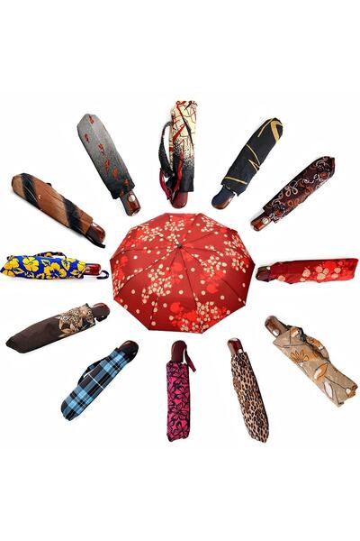 EKOSEE Şemsiye Katlanır Kısa Model 10 Telli Kaliteli Şemsiye