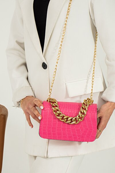 ESTUTE Women's Hand and Shoulder Bag with Buckle on the Front