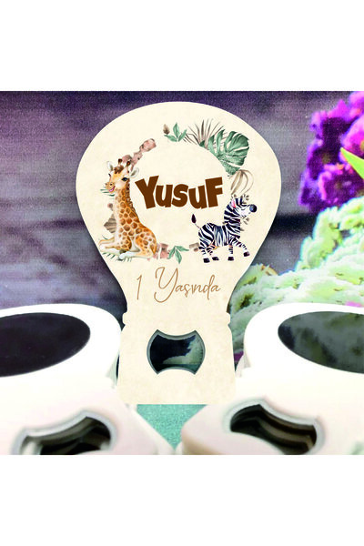 Ege ajans 10 Adet (isimli Kartlı Ve Jelatinli) Safari Konsept Açacak