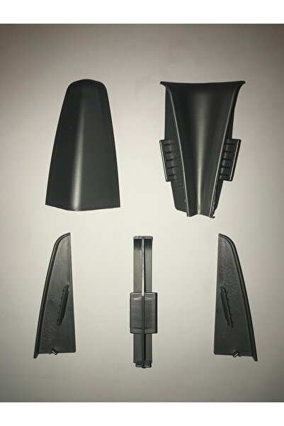 Dekorini Laminat Parke Süpürgelik Bağlantı Aparatı 8 Cm Antrasit Gri