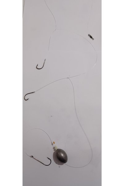 ORKOS 3 Iğneli Gezer Kurşunlu Eğriliman Çipura Hazır Takımı 60gr
