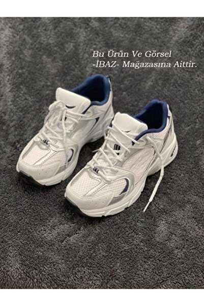 Cantam New 530 Beyaz Lacivert Spor Ayakkabı Unisex